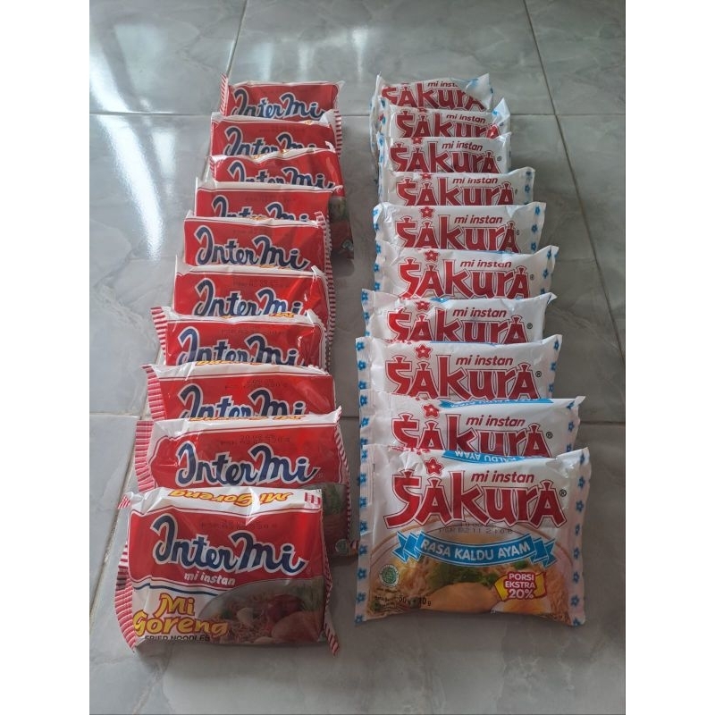 

PAKET MIX 20 [ INTERMI X MIE SAKURA] (10+10)