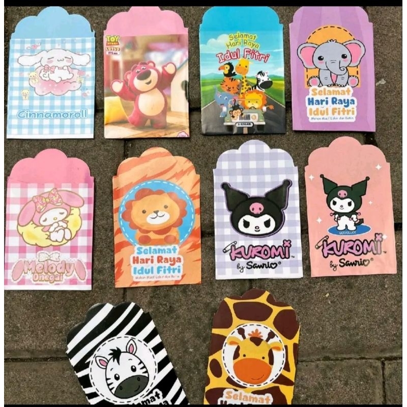 

10 PCS AMPLOP LEBARAN MEDIUM SANRIO 2025
