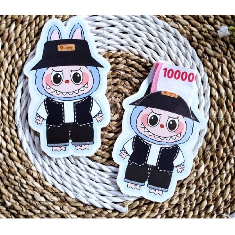 

5 PCS - AMPLOP LEBARAN 3D LABUBU VIRAL 2025