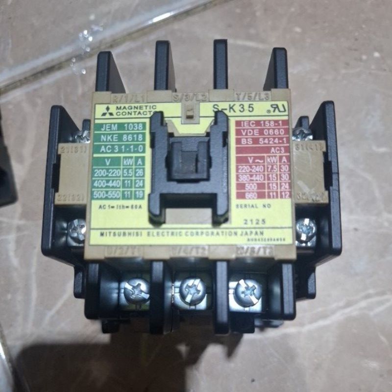 CONTACTOR SK35 60A 220V MITSUBISHI
