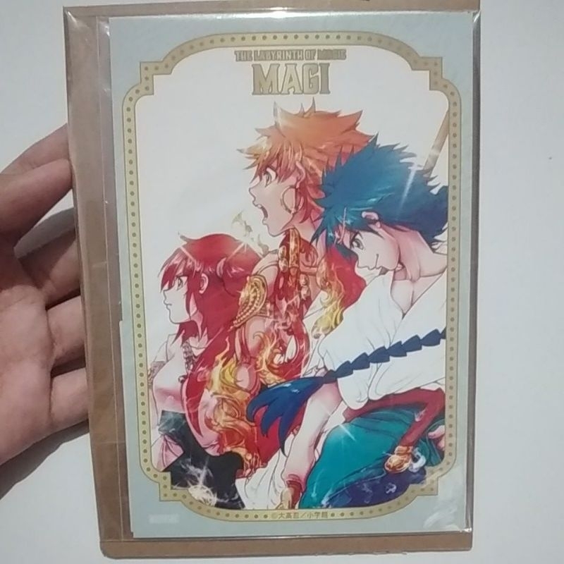 

Magi: Labyrinth of Magic Postcard Original | Aladdin, Alibaba & Morgiana