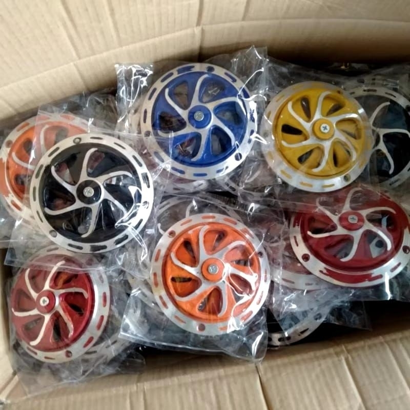 Spiner putar Cover tutup radiator Vario 125 150 LED model spiner warna cnc