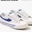 sepatu compass putih biru lists orig