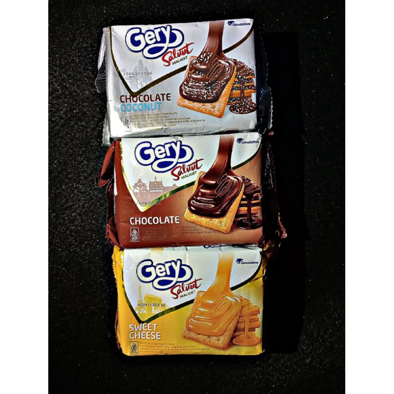 GERY SALUT COKLAT KELAPA | BISKUIT GERY COKLAT KELAPA | WAFER GERY COKLAT KELAPA