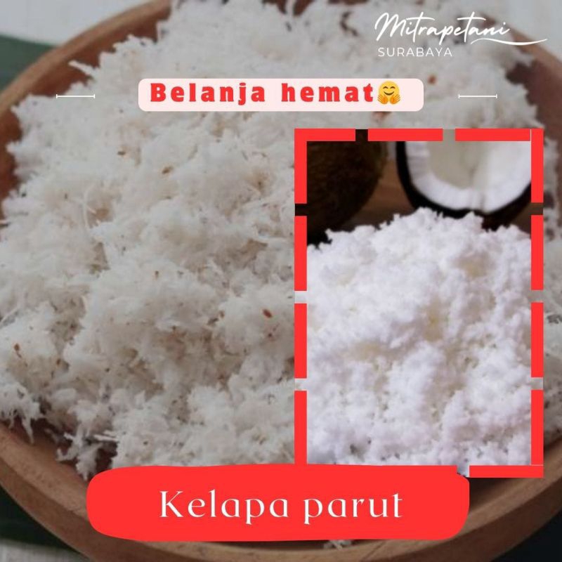 

Kelapa parut 50 gr/kelapa parut santan/kelapa parut fresh