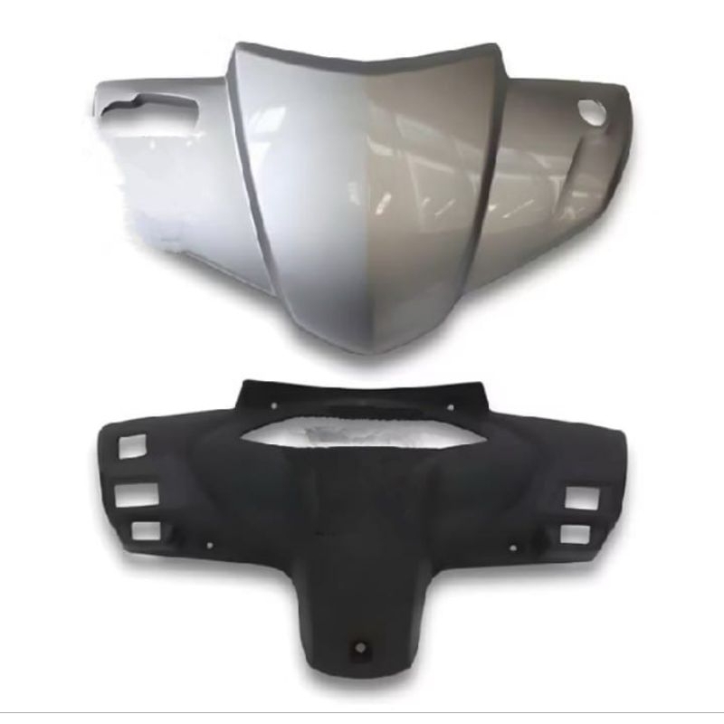 BATOK KEPALA DEPAN BELAKANG HONDA VARIO 110 KARBU WARNA SILVER