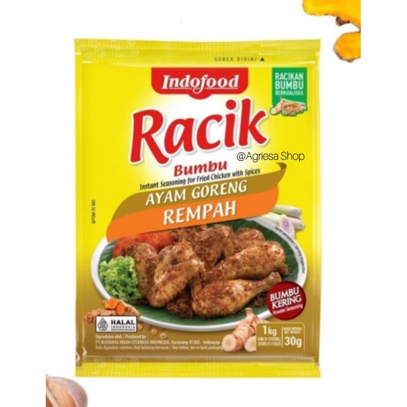 

Bumbu Racik Indofood Ayam Goreng Rempah 25 g - 1 pcs