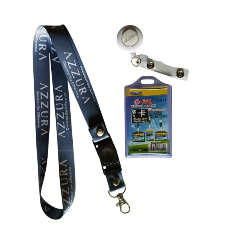 

tali id card azzura / lanyard azzura ready stock