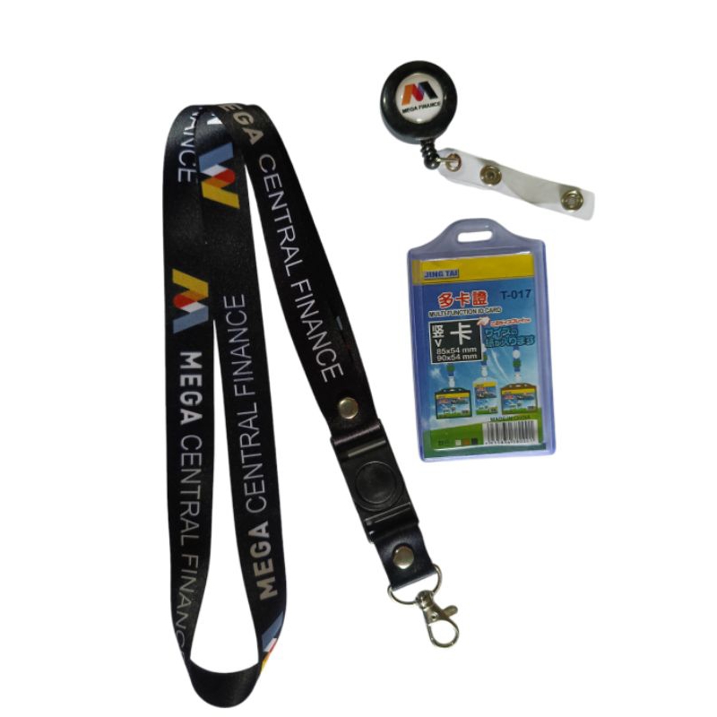 

tali id card / lanyard mega central finance ready stock