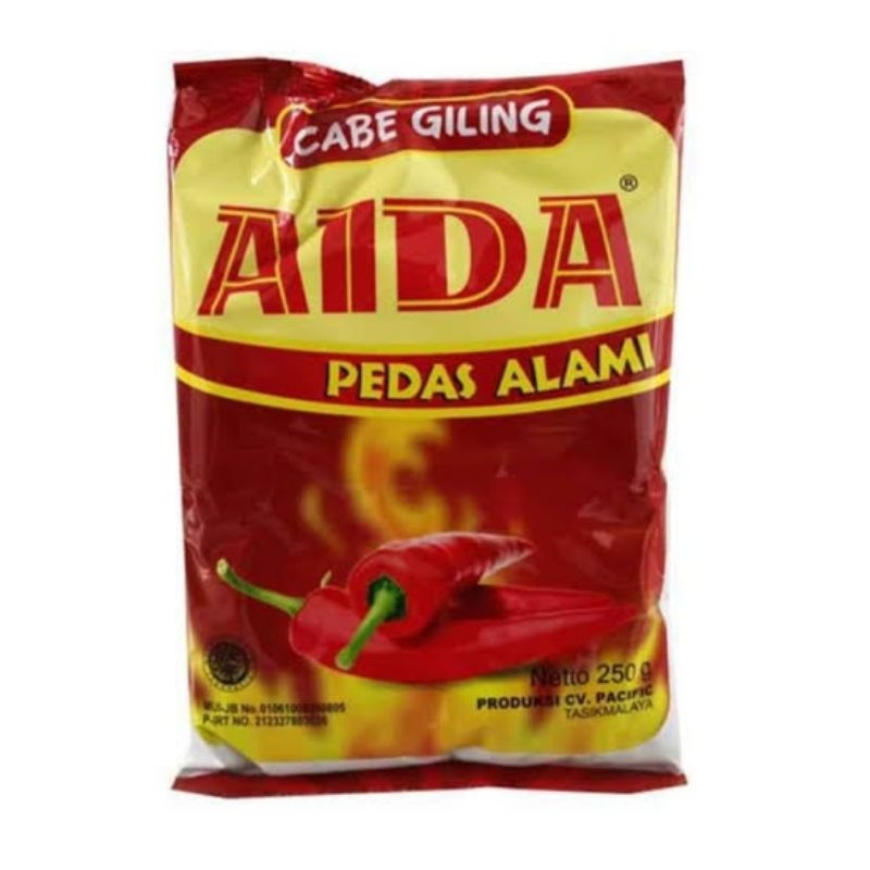 

AIDA Cabe Giling Pedas Alami 250 g