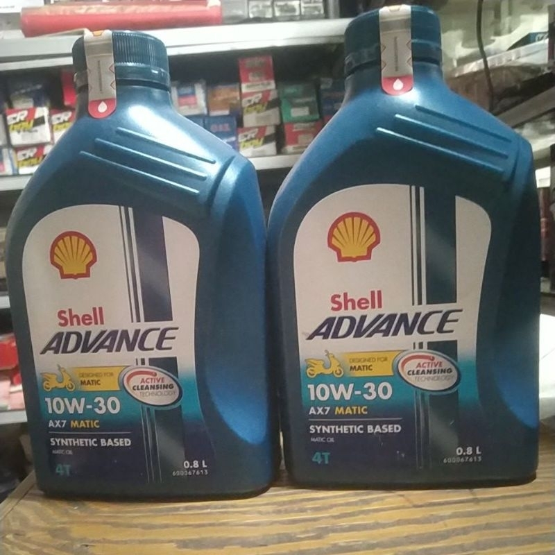 OLI MESIN SHELL AX7 MATIC ADVANCE BIRU