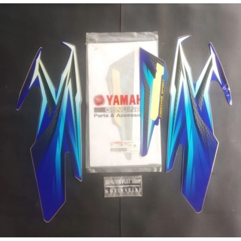 striping stiker sticker lis yamaha rxking rx king 2005 biru ori asli nos