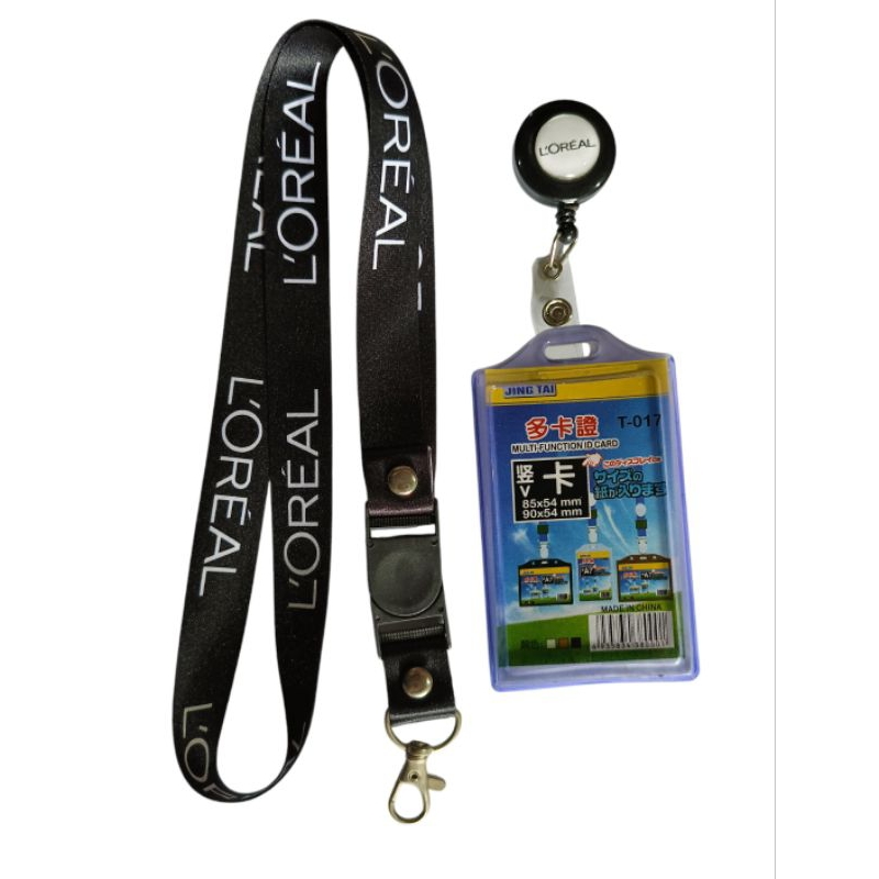 

tali id card Loreal / lanyard L'oreal ready stock