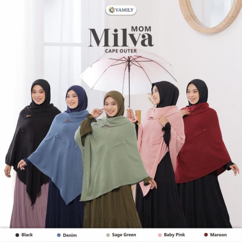 Milva Mom Cape Outer Rajut Original Vamily