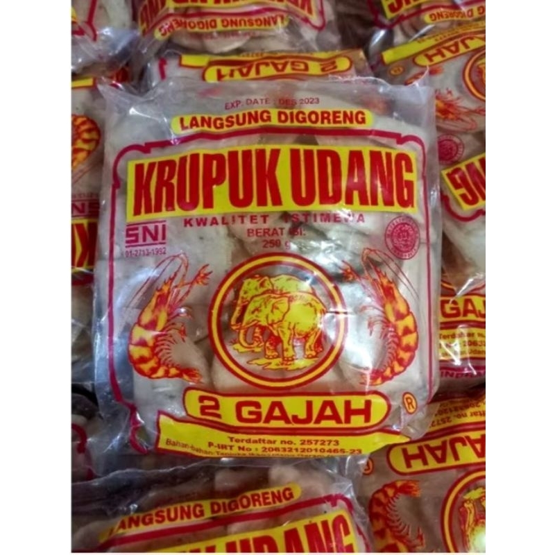 

KRUPUK UDANG 2 GAJAH KWALITET ISTIMEWA