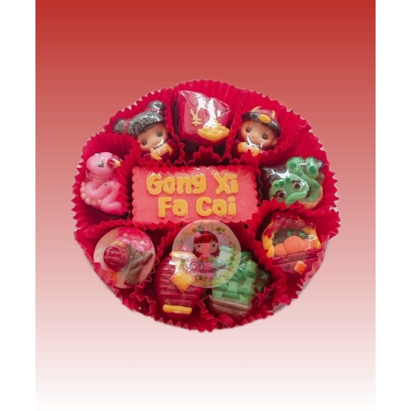 

.IM02-Coklat ornament imlek dengan ucapan chocobar gong xi fa cai ( ds bgr )
