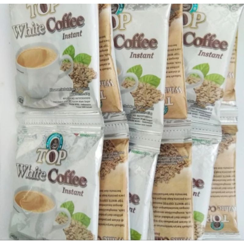 

TOP white coffee 21 gr 1 renceng isi 12 sachet
