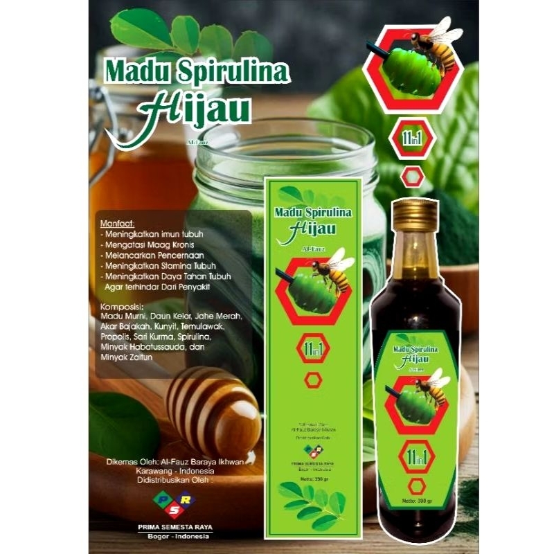 

Madu HIJAU Alfauz isi 390 gram Asli original PRIMA