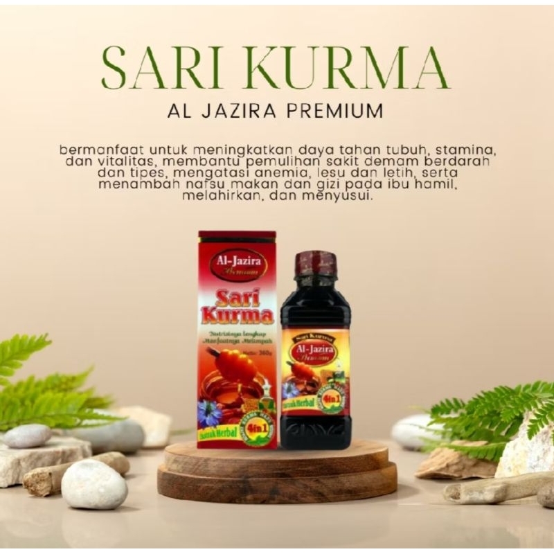 

Sari Kurma Aljazira Premium 3in 1 untuk daya tahan tubuh