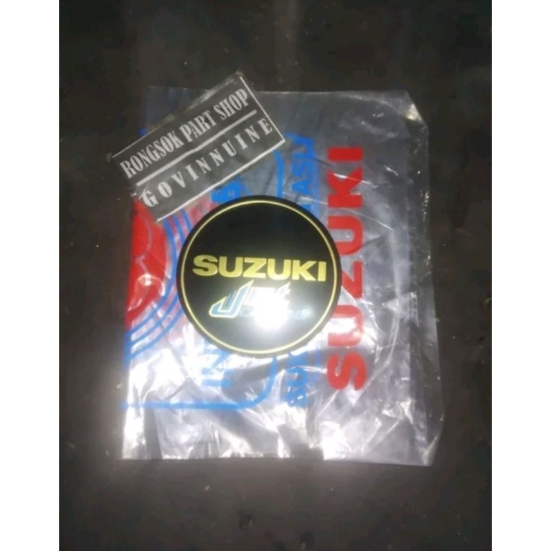 embelm logo bak mesin suzuki rc80 rc100 rc 80 rc 100 bravo ori asli nos sgp