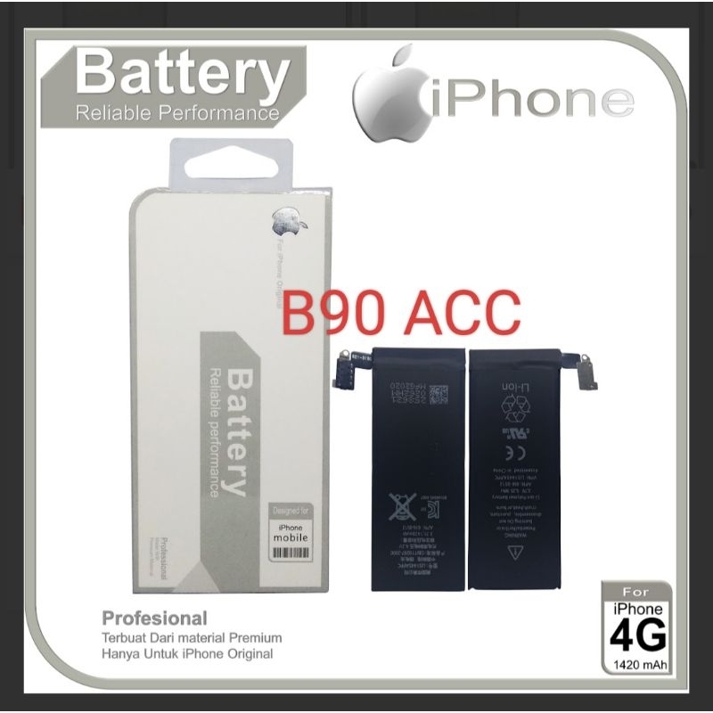 BATERAI BATRE BATTERY IPHONE 4G ORI
