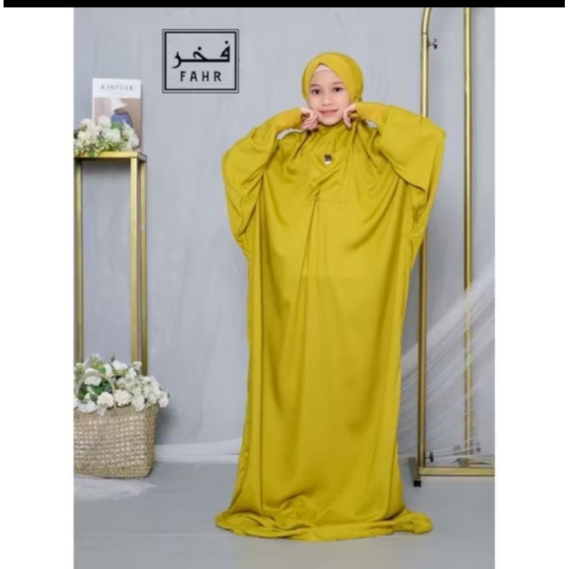 READY MUKENA TERUSAN ANAK UKURAN XL "umur 8-10 tahun"