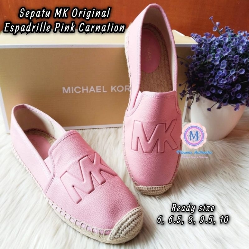 Michael Kors Sepatu MK Original Espadrille Pink Carnation