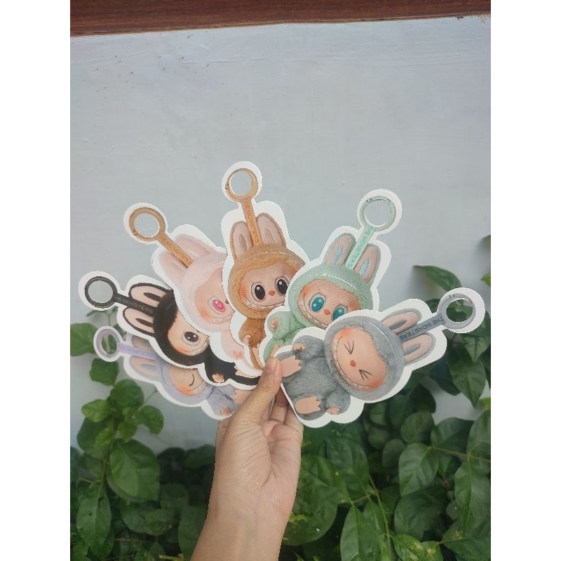 

6 PCS AMPLOP LEBARAN 3D LABUBU 2025