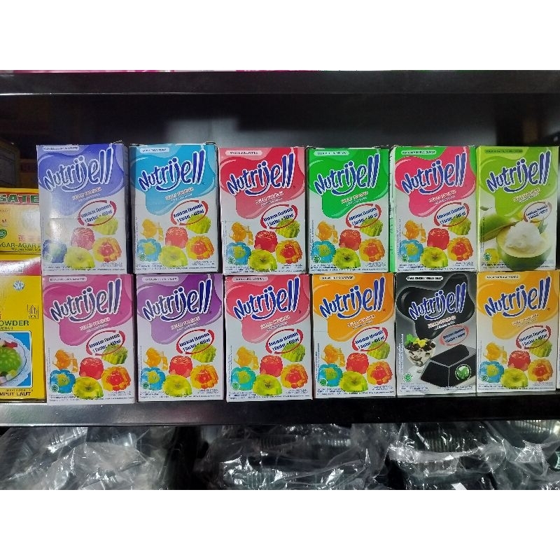 

Nutrijell aneka rasa 1box isi 12sachet @10gr