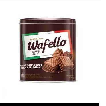 

wafer wafello kaleng choco blast 234 gr- wafer kaleng murah -wafer coklat