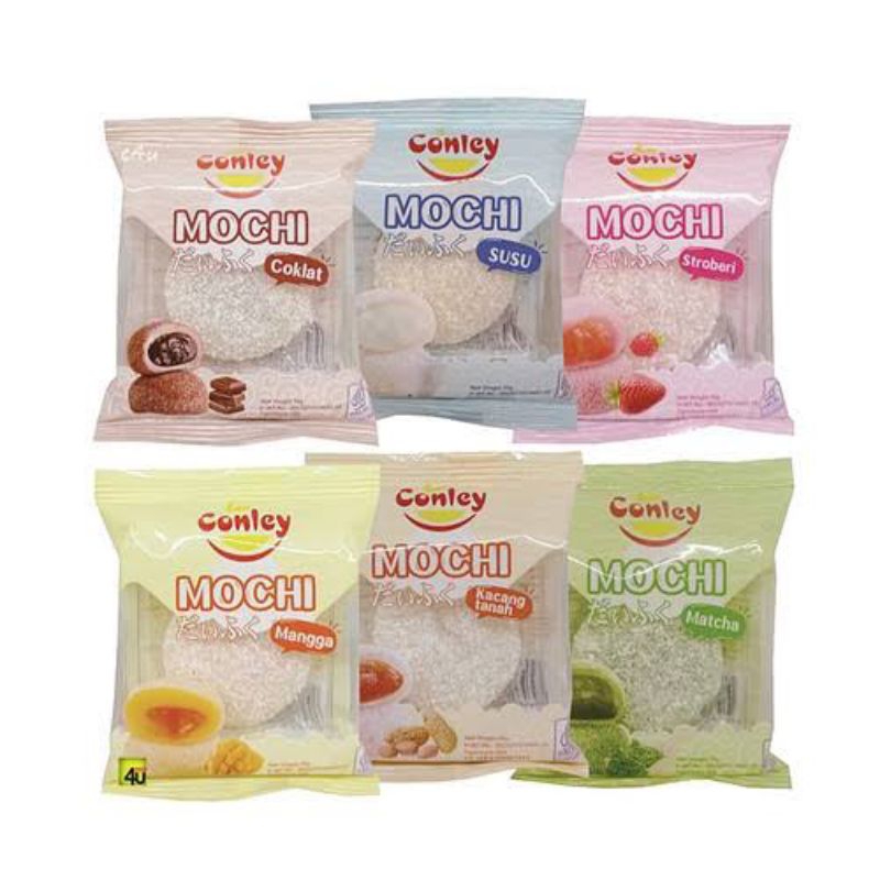 

Conley Kue Mochi Mini 30g Aneka Rasa | Susu | Cokelat | Mangga | Kacang Tanah | Strawberry | Matcha