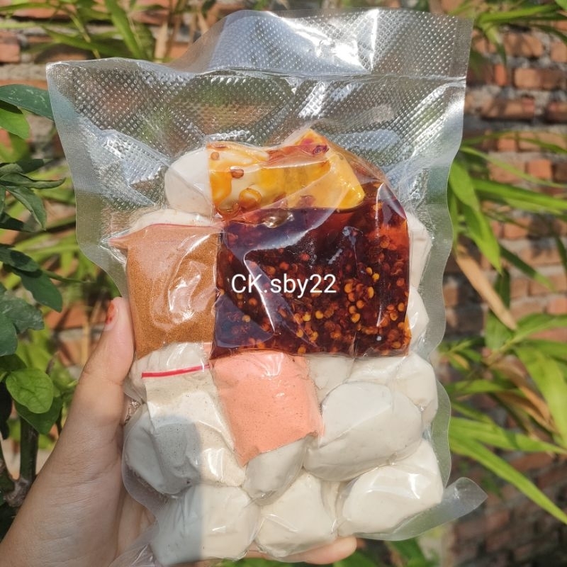 

(Paket komplit) BASRENG MENTAH Isi 12pcs free Chili oil + Bumbu 3rasa