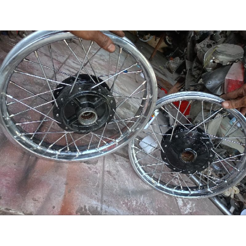 velg ring'14 model stail mini Astrea grand legenda Supra lama prima Dll PNP { restorasi }