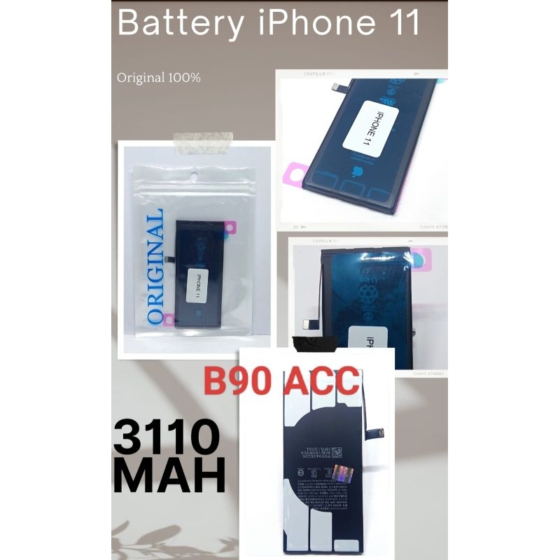 BATRE BATERAI BATTERY IPHONE 11 ORIGINAL