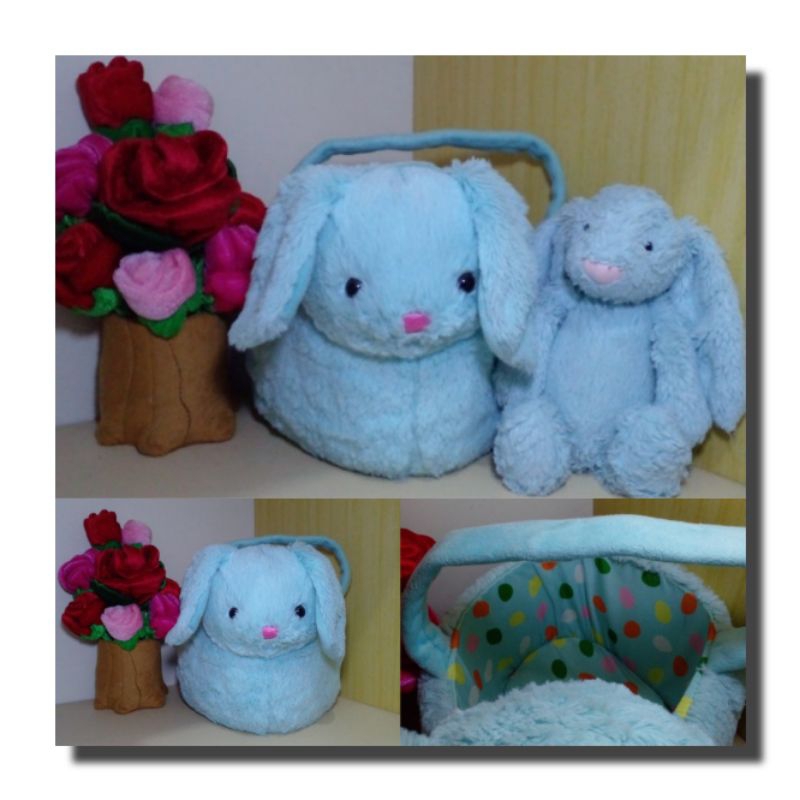 PL BONEKA KELINCI KERANJANG/ Tempat Sesuatu