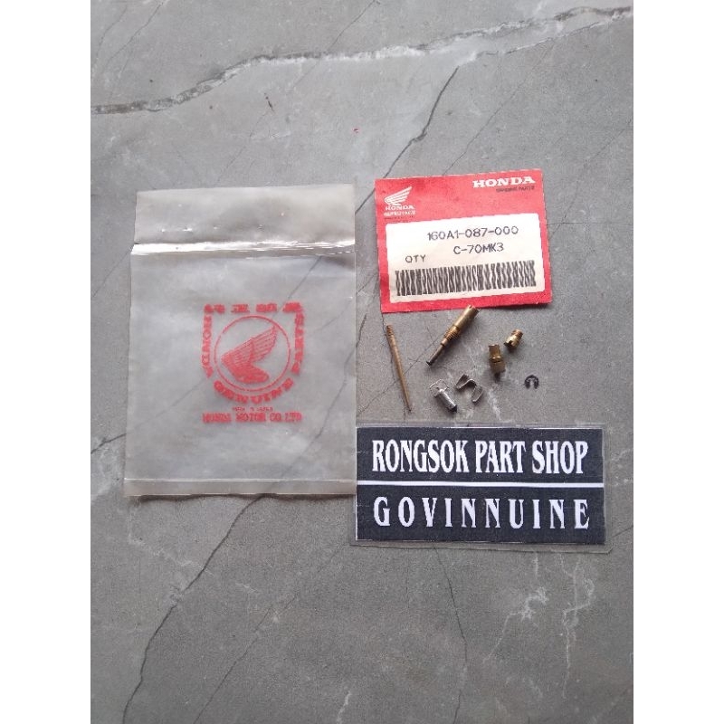 jarum plampung mainjet 72 pilojet 35 honda c70 c 70 ori asli japan