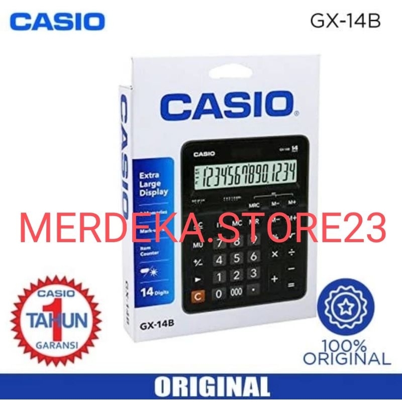 

NEW KALKULATOR CASIO GX-14B | CASIO GX 14B | CASIO GX14B CALCULATOR - 14 DIGITS