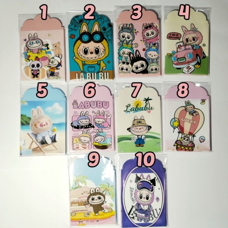 

AMPLOP LEBARAN MOTIF LABUBU (MEDIUM 7X10) ISI 10PCS