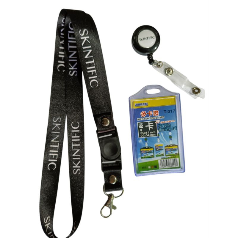 

tali id card / lanyard skintific ready stock