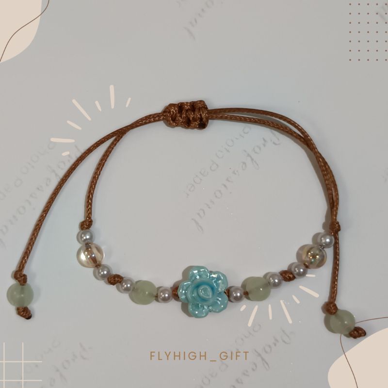 Gelang Tali manik/ gelang serut manik / gelang serut warna warni