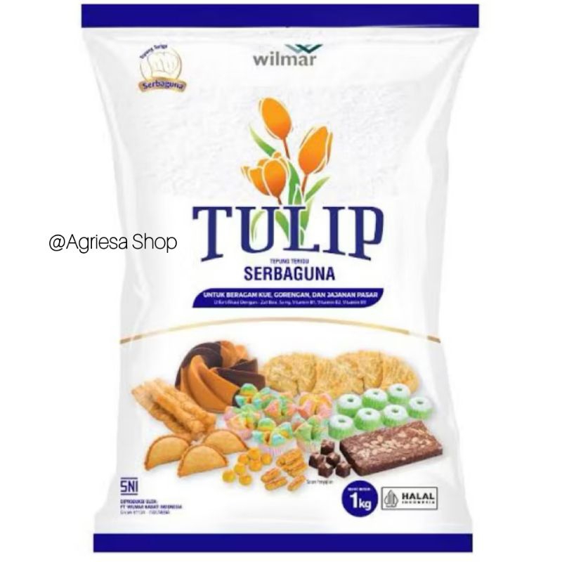 

Tepung terigu serbaguna Tulip Wilmar 1 kg