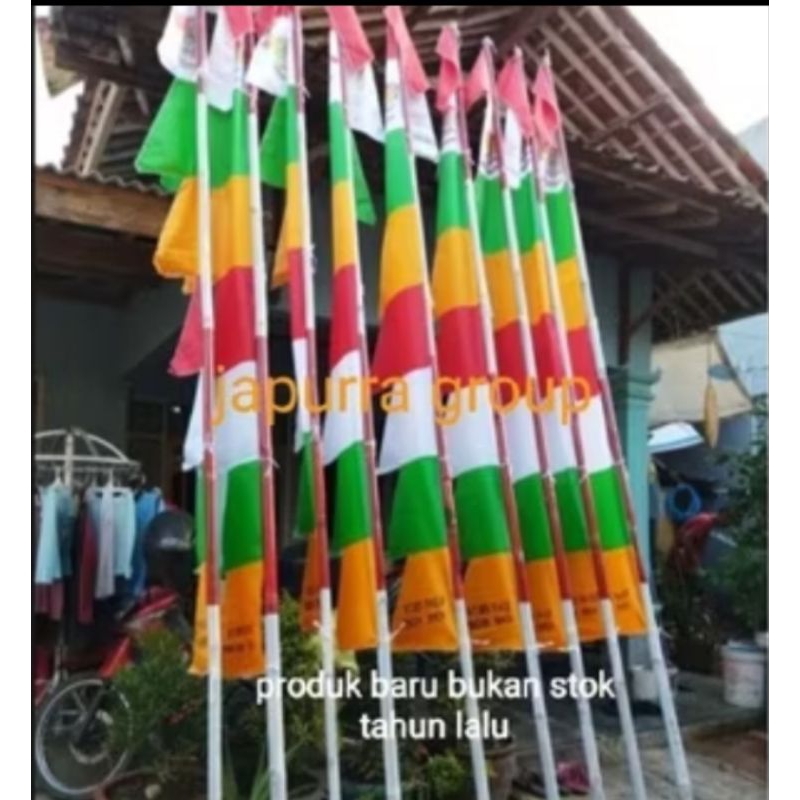 [Jambor] 20Pcs Umbul-Umbul Kuda Laut Polos,Umbul Umbul Kuda Laut,Umbul Umbul Warna,Umbul Umbul