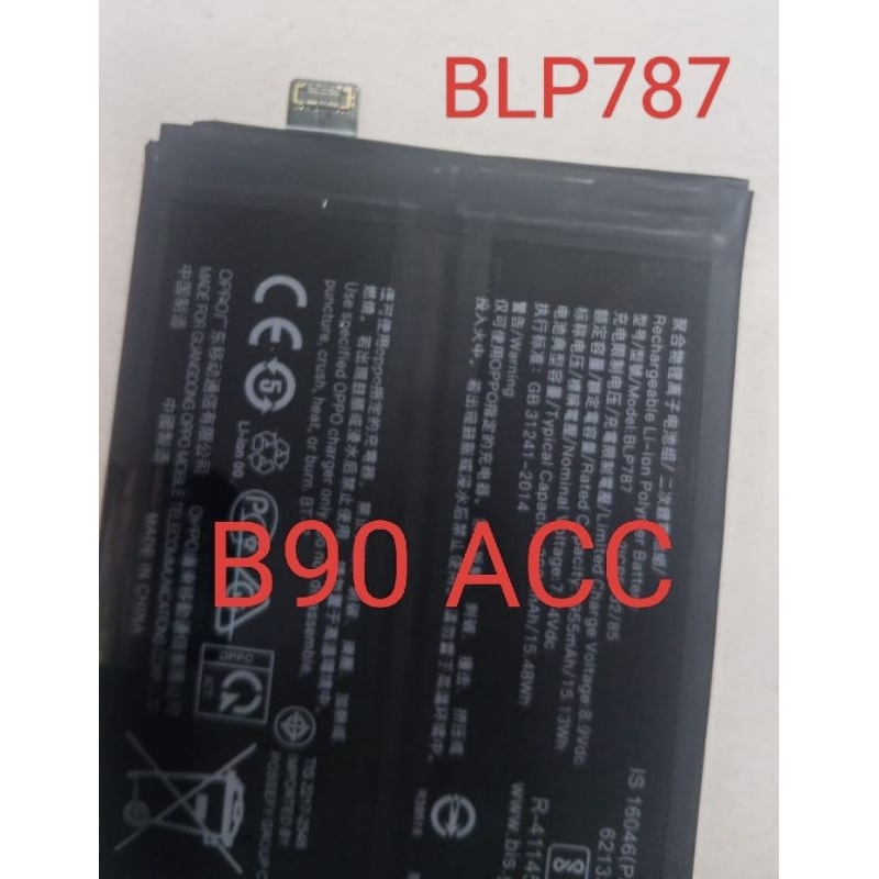 Batre Baterai Baterai OPPO Reno 4 Pro/Blp787 Original