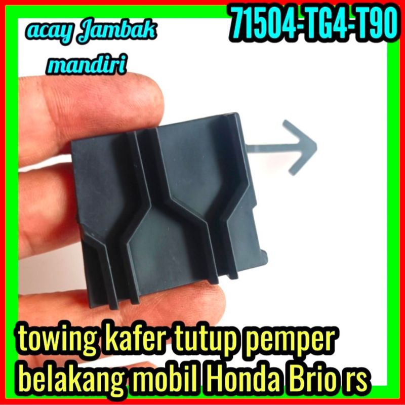 cofet tutup towing derek pemper belakang mobil Honda Brio rs