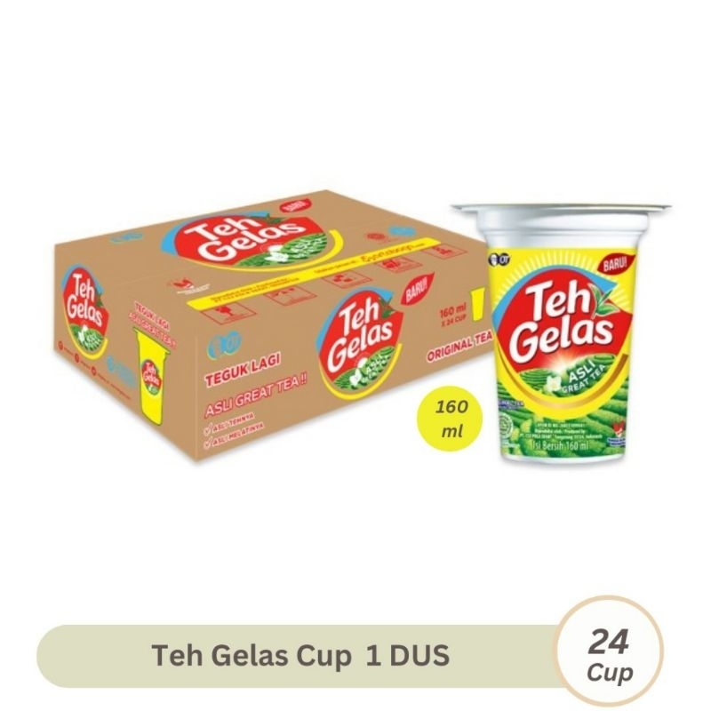 

1 DUS TEH GELAS CUP 160 ml ( isi 24 cup)