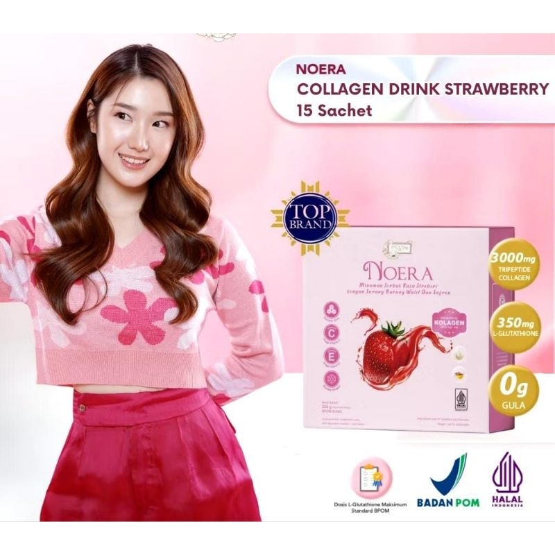 NOERA BEAUTY COLLAGEN DRINK PEACH 15 Sachet/ STRAWBERRY 15 sachet