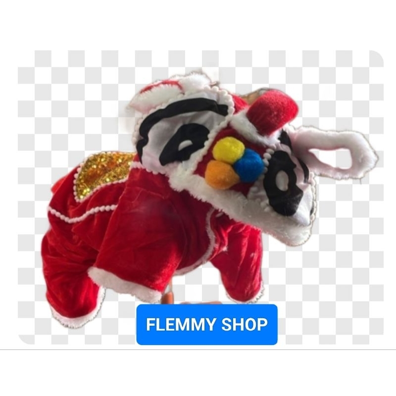 Baju anjing kucing imlek CNY kostum barongsai import