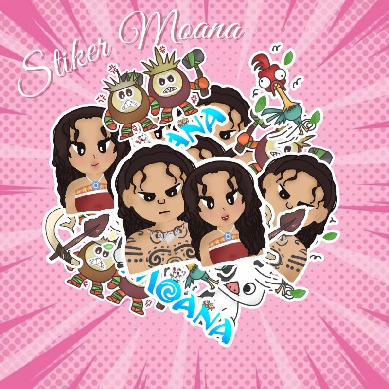

Stiker Moana S1, Stiker Disney, Stiker princess, Stiker lucu