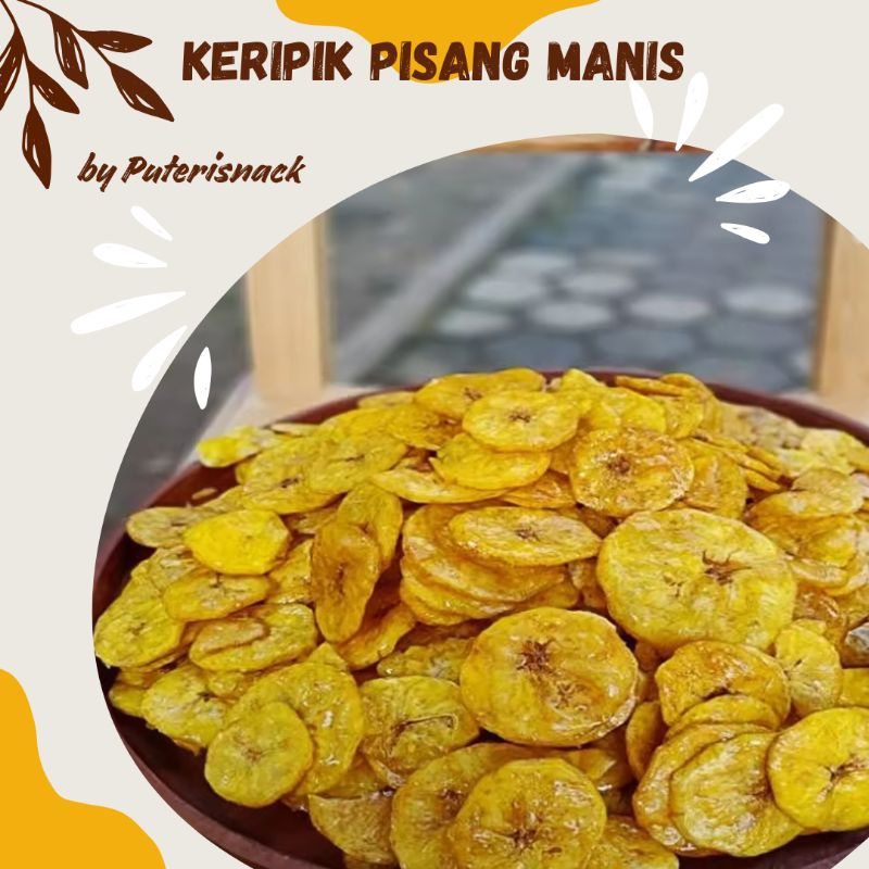 

keripik pisang manis/sriping pisang manis gula enak murah