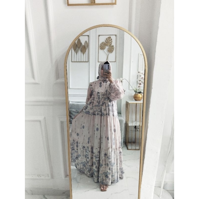 gamis set hijab brokat